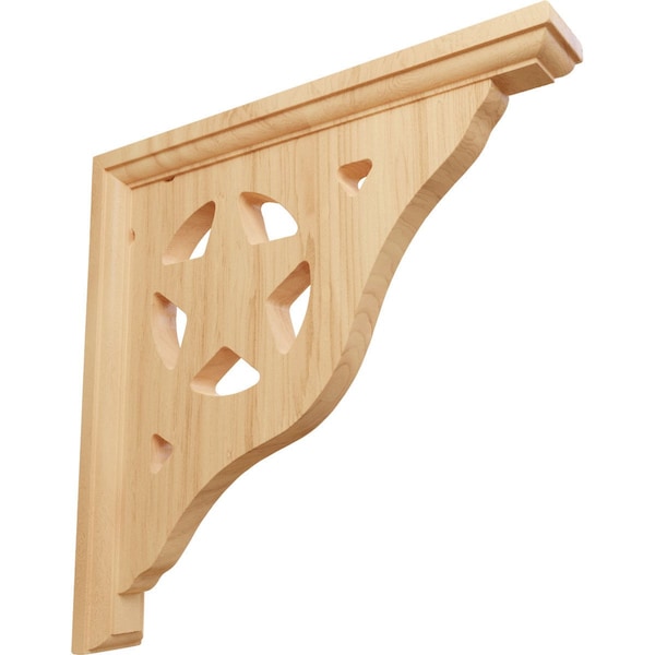 Ekena Millwork 1 1/2"W x 10"D x 10"H Austin Bracket, Red Oak BKT01X10X10AURO - main